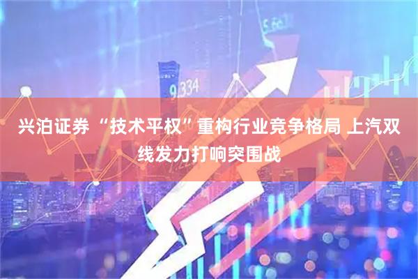 兴泊证券 “技术平权”重构行业竞争格局 上汽双线发力打响突围战