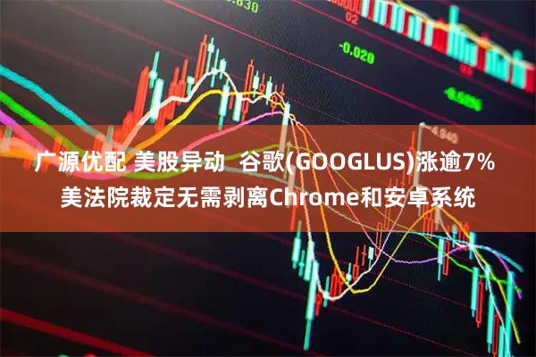 广源优配 美股异动  谷歌(GOOGLUS)涨逾7% 美法院裁定无需剥离Chrome和安卓系统
